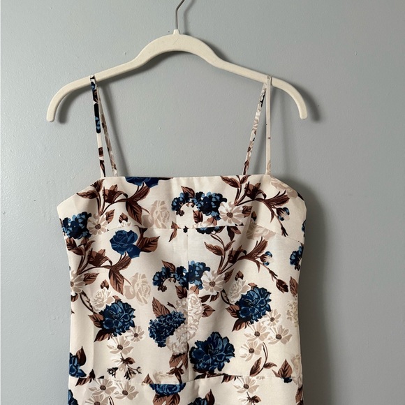 TORY BURCH FLORAL PRINT OTTOMAN MIDI DRESS - Picture 2 of 5